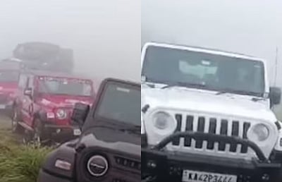 சட்டவிரோத மலையேற்றம்:  உச்சியில் சிக்கிய 27 வாகனங்கள்!